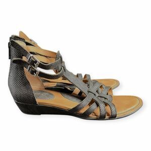 B.O.C. Women’s Black Mimi Gladiator Wedge Sandals Size 6M